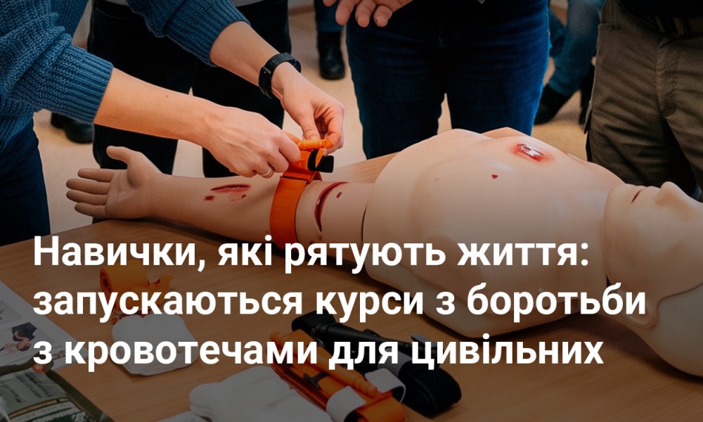 Запуск сертифікованих курсів з домедичної допомоги «Stop the Bleed» для цивільного населення