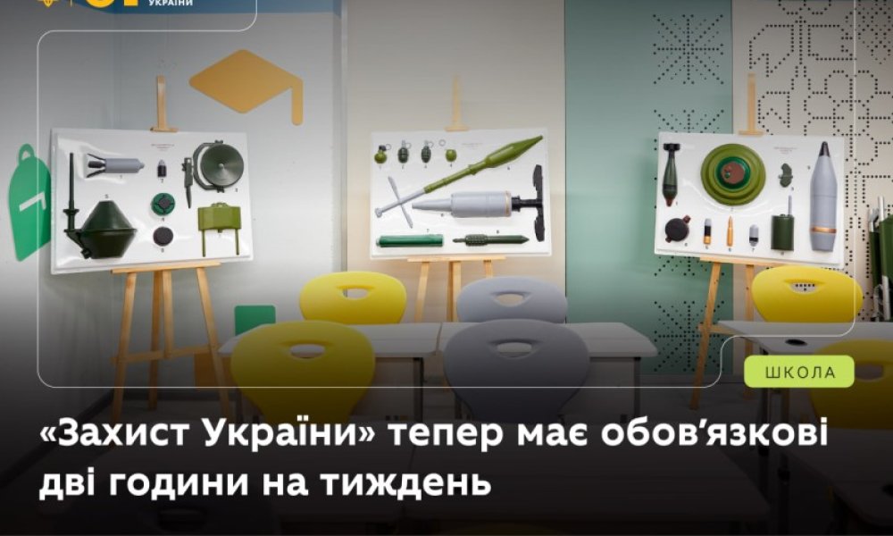 «Захист України» — дві обов’язкові години щотижня: затверджено зміни до освітньої програми
