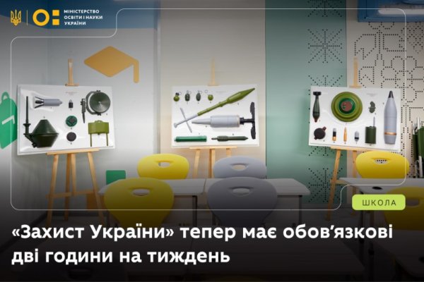 «Захист України» — дві обов’язкові години щотижня: затверджено зміни до освітньої програми